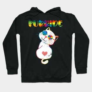 Lgbt Pride Month Purride Cat Lgbt Hoodie